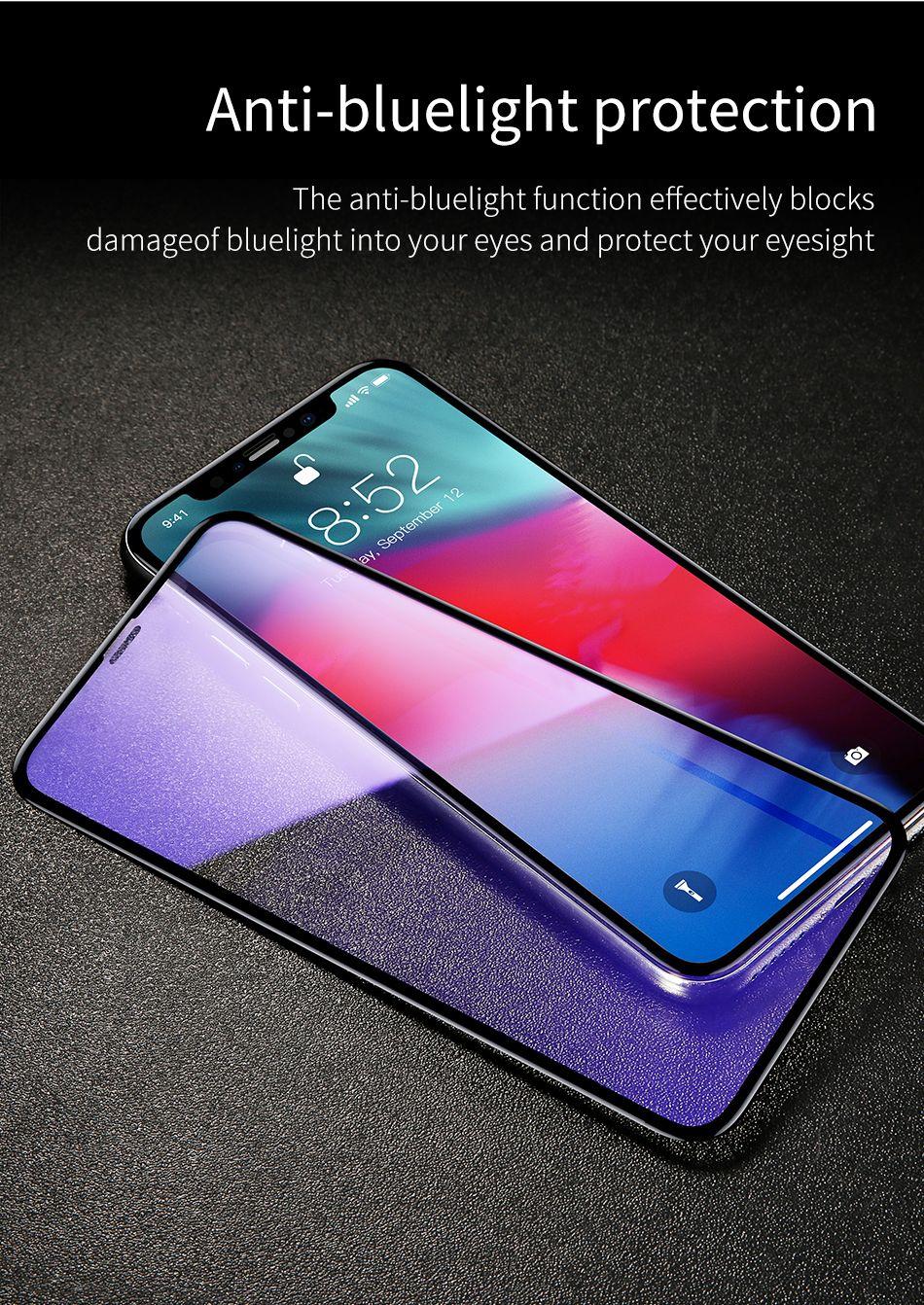 X-Level Anti-Blue-Ray 3D Tempered Glass Full Screen Protector for iPhone Xs Max