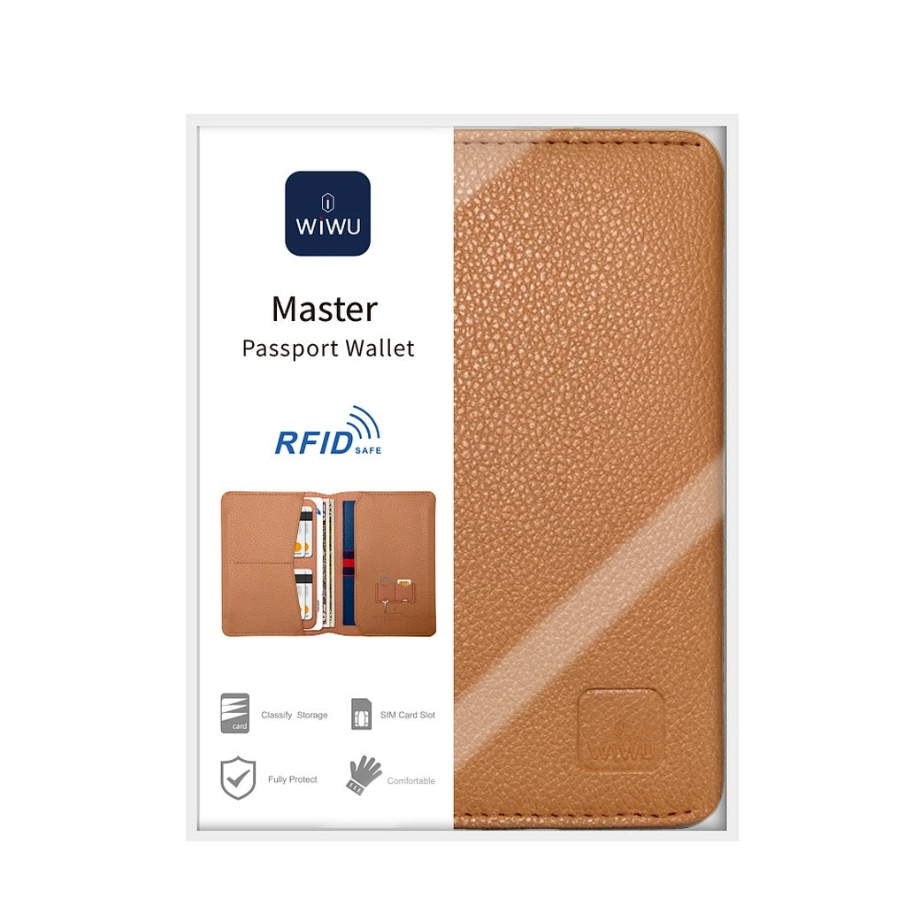 WiWU Master RFID Safe Passport Wallet