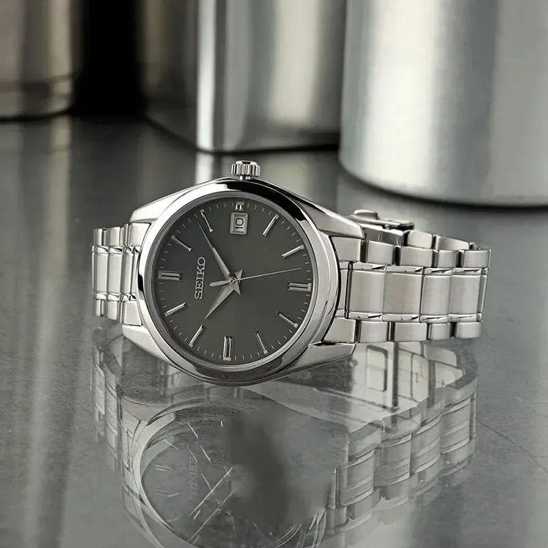 SEIKO Classic Watch Quartz Date Men Women Couple Watch