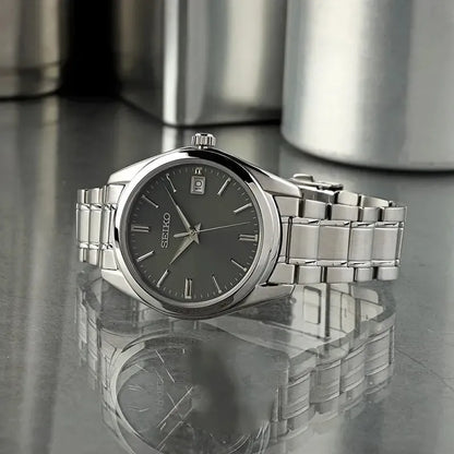 SEIKO Classic Watch Quartz Date Men Women Couple Watch