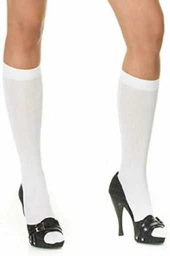 White Knee High Stockings