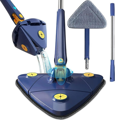 360° Triangle Twist Water Mop Self-Wringing Rotating Mop for Floor, Wall & Window