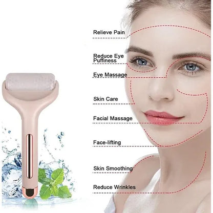 FLBWLES Flbwles Massage Roller Massager for Face Cooling Neck Skin Tightening Roller Brighten Complexion and Reduce Anti- Wrinkles Facial Skin Lifting, Under Eye Puffiness for Womens face massager
