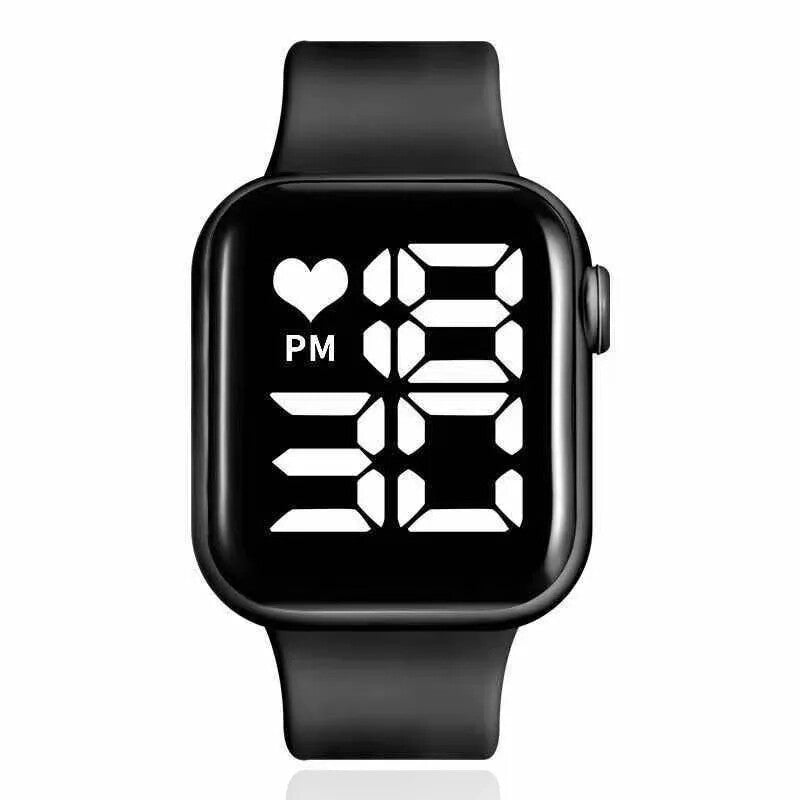 LED Digital Silicone Band Sports Belt Watch for Smart Men Boys Gents Ladies Unisex LED Watches
