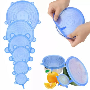 Stretch Silicone Lids - Reusable Eco-Friendly Food Covers