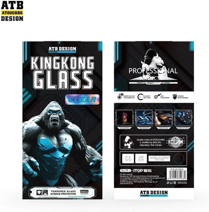 ATB DESIGN Anti-Shock Tempered Glass For iPhone 16 Pro Max , Gorilla Glass, [9H] Hardness, Super HD Clear, Made With Japanese Technology Glue