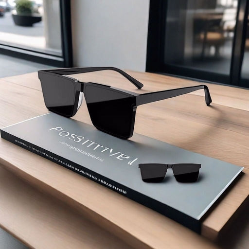 Men’s Geometric Square Fashion Glasses – HD Lenses, Durable PC Frame for Driving & Casual Wear