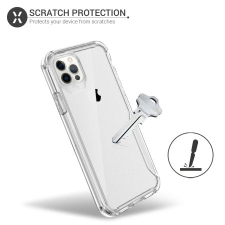 Transparent Soft Silicone Anti-Shock Bumper Case for IP 12 Series