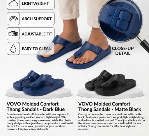 Men Molded Comfort Thong Sandals