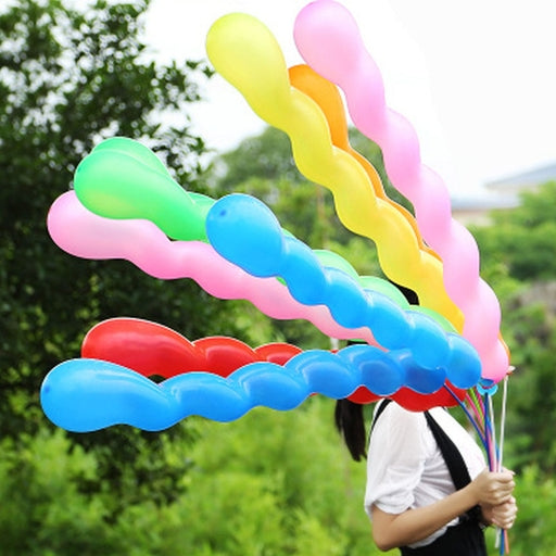 10 Pcs 40 Inches Latex Spiral Balloons-Birthday Party Balloon