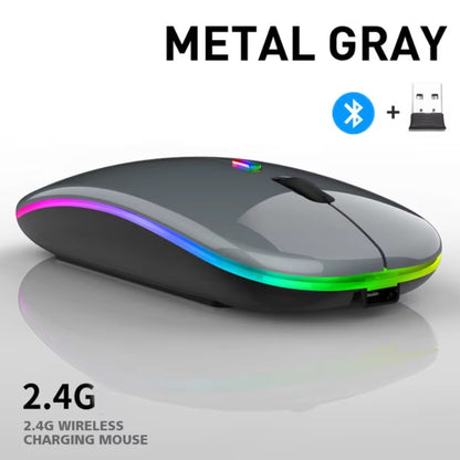 Tablet Phone Computer Bluetooth Wireless Mouse Charging/Battery Mouse Luminous 2.4G USB Wireless
