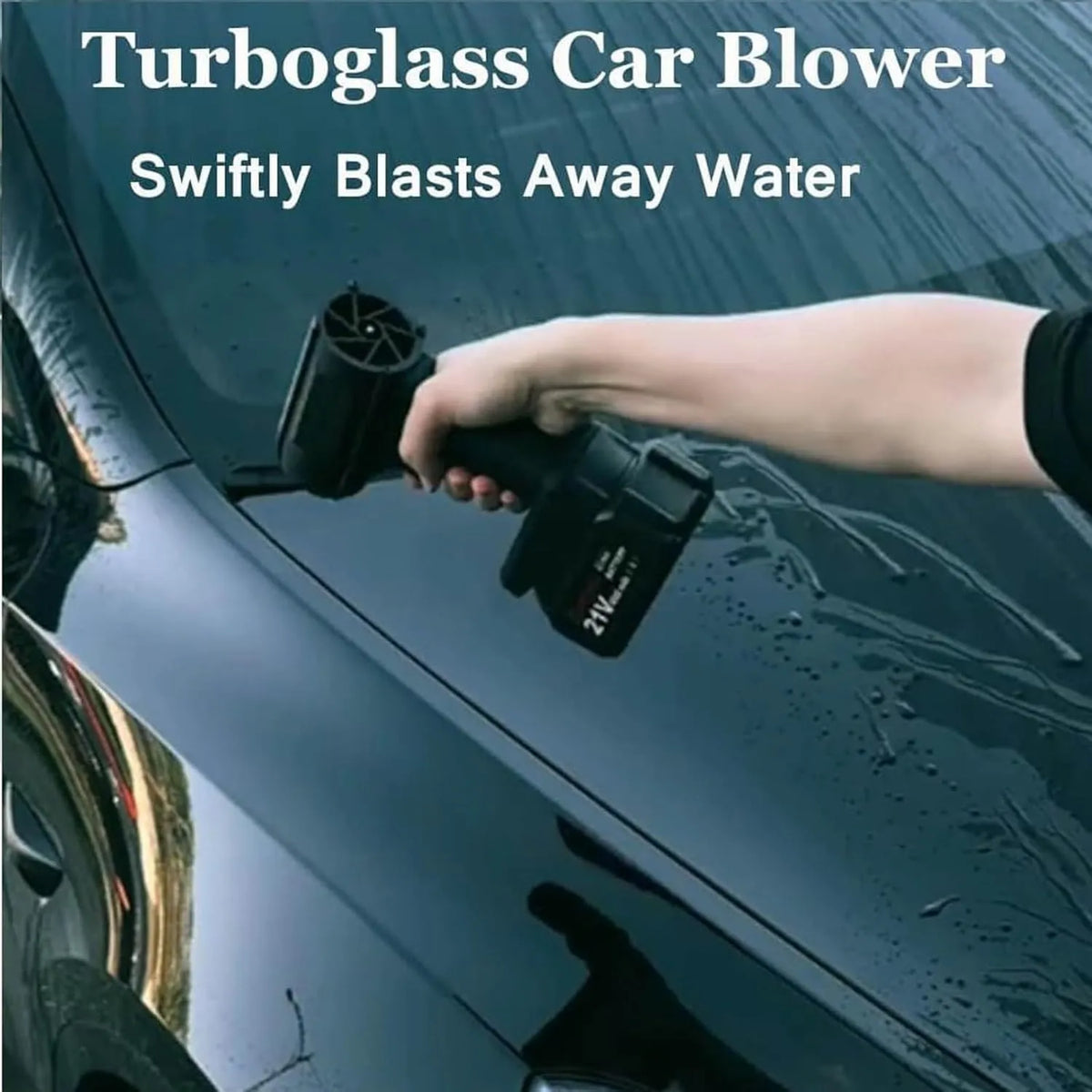 Handheld Electric Turbo Car Dryer Blower: 150,000 RPM Cordless Air Duster for Car Washing & Drying
