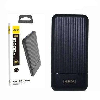 Aspor a323 Power Bank 10000MAh 2 Outputs No Warranty
