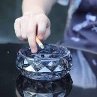 Decorative Transparent Crystal Ashtray