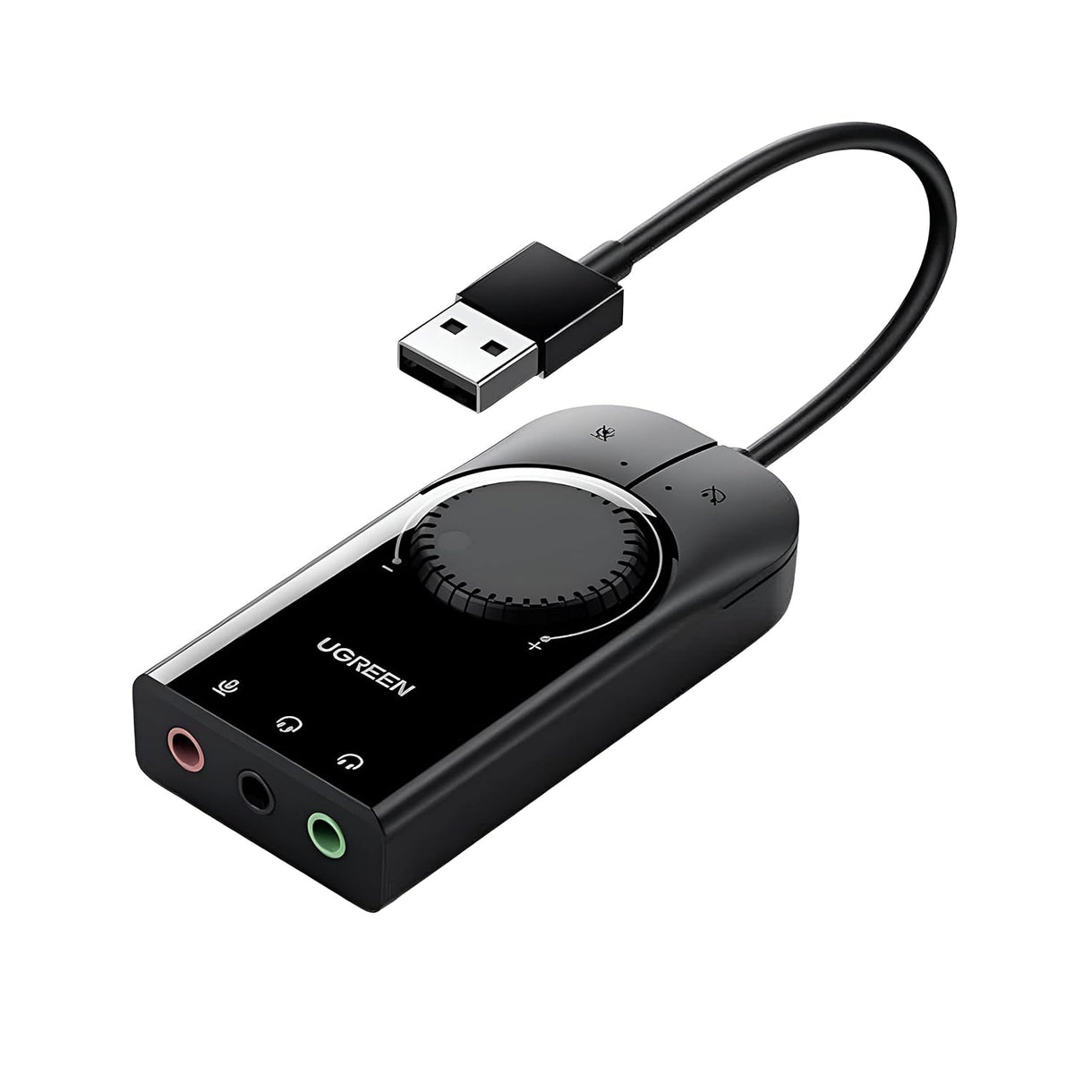 Ugreen 40964 USB Audio Adapter External Stereo Sound Card 3.5mm Headphone Mic