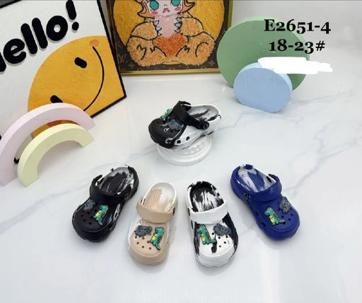 🧸 Kids Dino & Elephant Clog Sandals –  (Size 18–23)