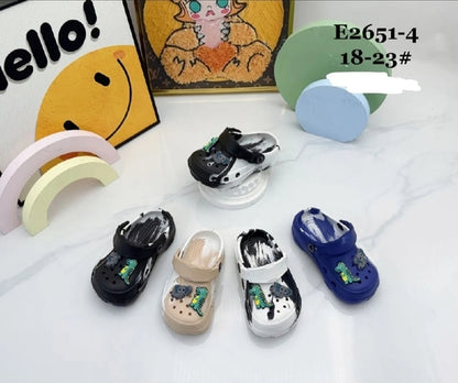 🧸 Kids Dino & Elephant Clog Sandals –  (Size 18–23)