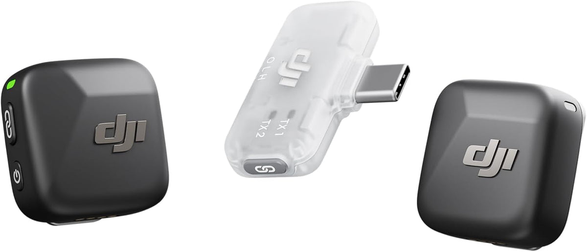 DJI Mic MINI (2 TX + 1 Mobile RX) USB-C FOR Interviews, Livestreaming, Content Creation, Office Use
