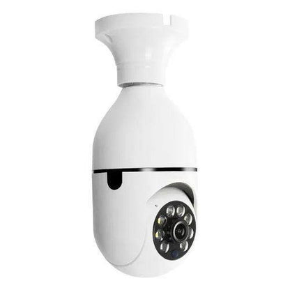 5MP Bulb IP Security Camera: 360 Color Night Vision WiFi Monitor with Auto Human Tracking