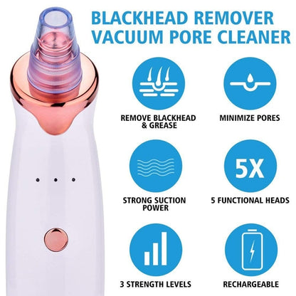Electric Blackhead Remover Vacuum – USB Rechargeable Pore Cleaner