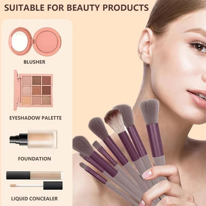 13Pcs Makeup Brush Set with Storage Bag Makeup Sponge Soft Fur Eye Shadow Foundation Blush