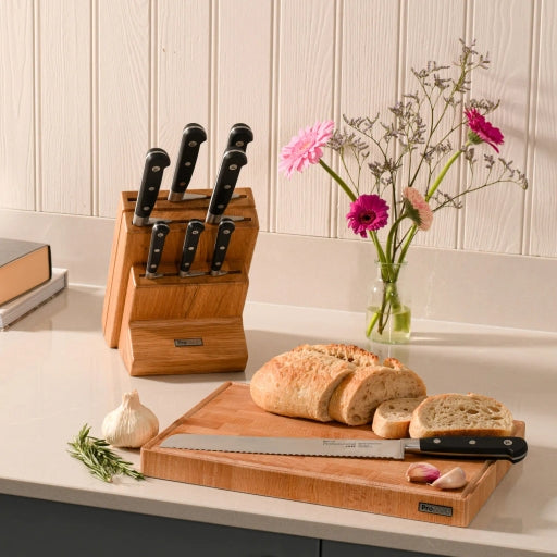 8 Pcs Set-Kitchen Knife Set with Wooden Knife Holder