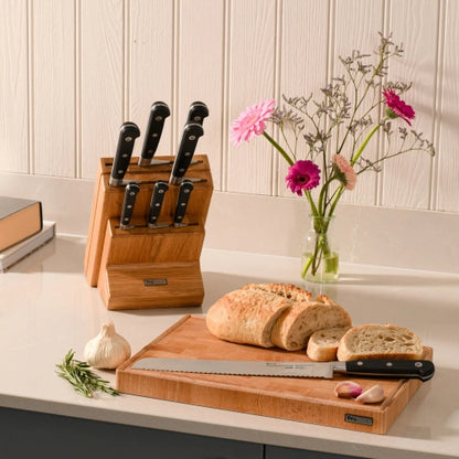 8 Pcs Set-Kitchen Knife Set with Wooden Knife Holder