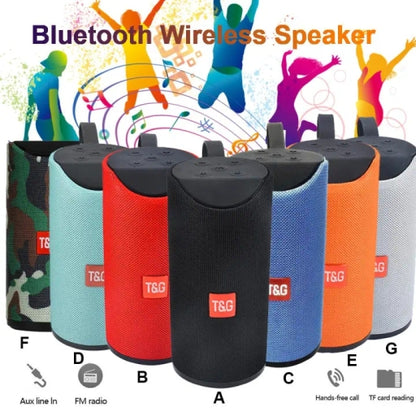 TG113 Portable Bluetooth Speaker, Wireless Splashproof Design with Enhanced Bass & Built-in Mic