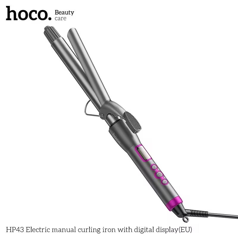 Hoco HP43 Electric Manual Curling Iron with Digital Display 50W