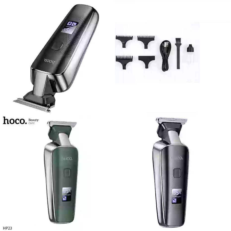 HOCO HP23 Diamond Electric Hair Clipper – Hair Styling key , High Quality Hair Trimmer with Digital Display