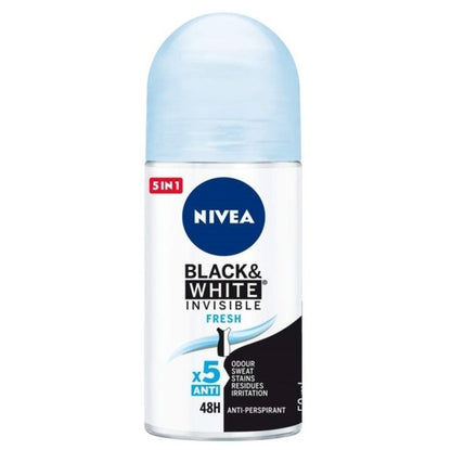 NIVEA Black & White Invisible Fresh Deodorant - 50Ml