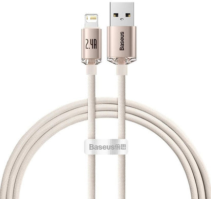 Baseus Crystal Shine Series 2.4A USB to Lightning Fast Charging Data Cable 480Mbps