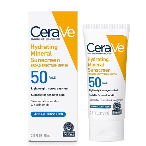CeraVe Hydrating Mineral Sunscreen SPF 50 Face Cream 75Ml