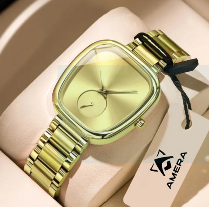 AMERA Luxury Elegant Watch for Woman Waterproof Stainless Steel Quartz Women Watches Design 783