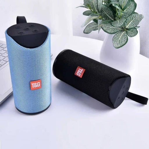 TG113 Portable Bluetooth Speaker with Enhanced Bass, Built-in Mic & Splashproof Design for Outdoor