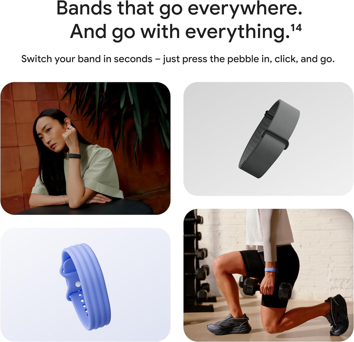 Google Fitbit Air - Screenless Activity Tracker with Fitness, Heart Rate, and Sleep Tracking- Up to 7 Days’ Battery Life - Wo