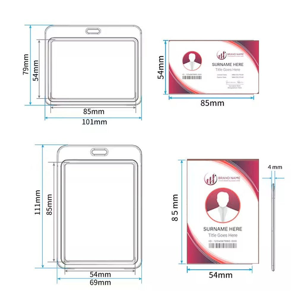 Office ID Holder Vertical with Lanyard (1Ps)