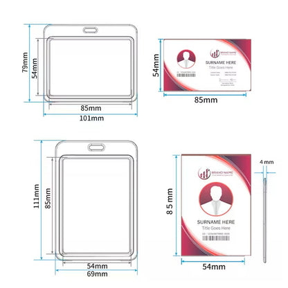 Office ID Holder Vertical with Lanyard (1Ps)
