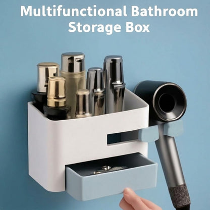 JM-632 Multipurpose Bathroom Storage Box with Shelves & Holder