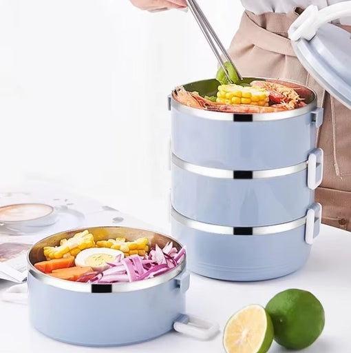 Stainless Steel 4-Layer Bento Box, 2800 ML Multi-Layer Sealed Thermal Lunch Container