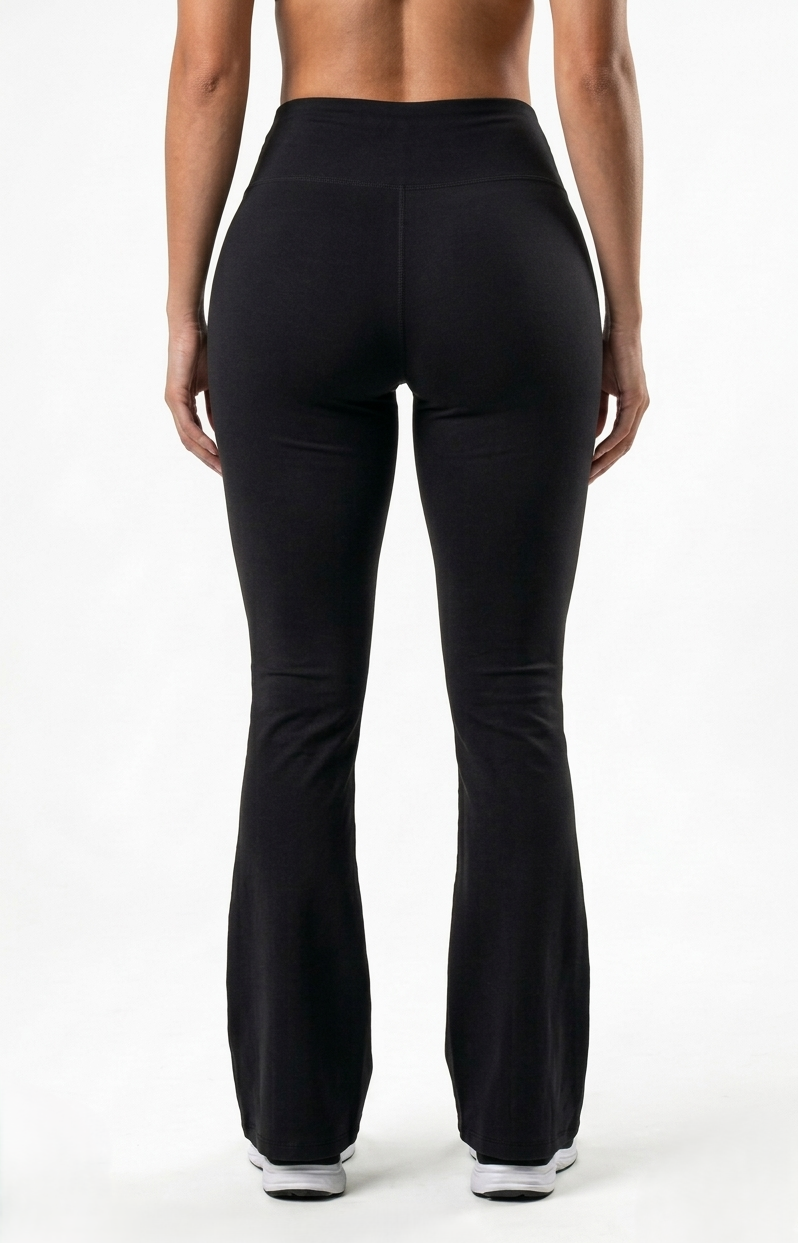 TRE Women’s 4-Way Stretch Flared Active Pants | Dry-Fit Breathable Bell Bottom Gym & Yoga Wear