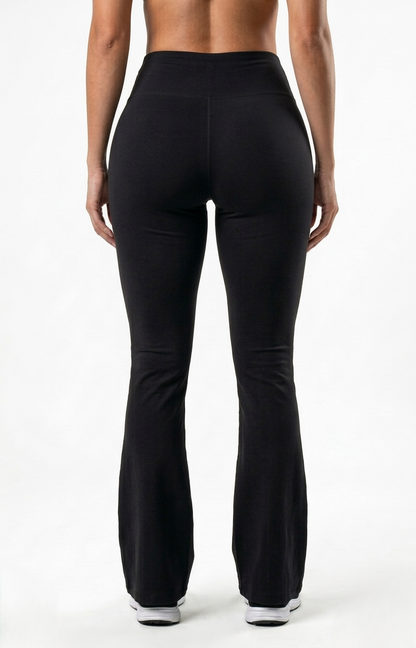 TRE Women’s 4-Way Stretch Flared Active Pants | Dry-Fit Breathable Bell Bottom Gym & Yoga Wear