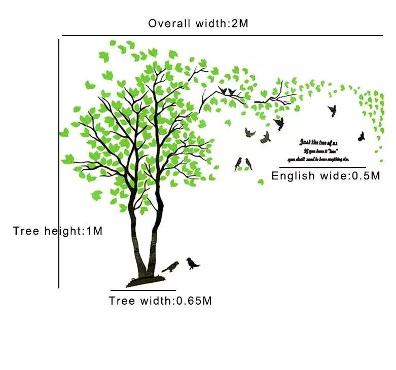 Buy More 3.3 x 6.6 Feet 3D Couple Tree DIY Wall Stickers Crystal Acrylic Wall Decals Wall Murals Nursery Living Room Bedroom TV Background Home Decorations Arts Wall Decoration sticker wall stickers Flower Sticker Tree Stickers
