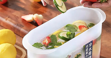 3.5L Fridge Beverage Dispenser with Faucet: Leakproof Cold Drink & Juice Bucket