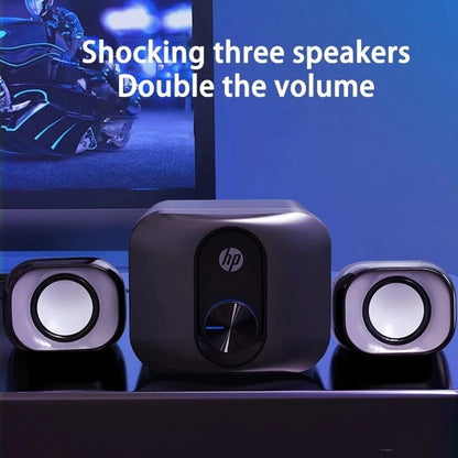 HP DHS-2111S 2.1 Speaker with Mini Sub Woofer / USB Power and 3.5MM Connector