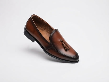 Men Fashion Slip on Shoes Brown 🟤