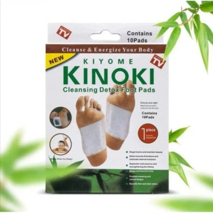 Kinoki Cleansing Detox Foot Patches - 10 Adhesive Pads Kit for Natural Toxin Removal & Foot Health