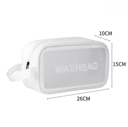 3Pcs Transparent Waterproof Travel Makeup & Cosmetic Storage Bag – Large Capacity Organizer Pouch