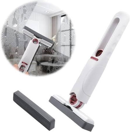Mini Cleaning Mop, Mini Sponge Mop, Wet and Dry Use Cleaning System, Mini Mop for Bathroom, Kitchen