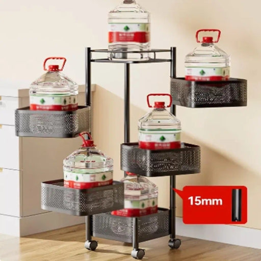 Rotating Kitchen Storage Shelf